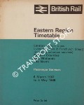 Passenger Services Timetable - London (King's Cross, Liverpool Street & Fenchurch Street) (including suburban services), Eastern Counties, East Midlands, The North, 6 March 1967 to 5 May 1968 by British Rail Eastern Region